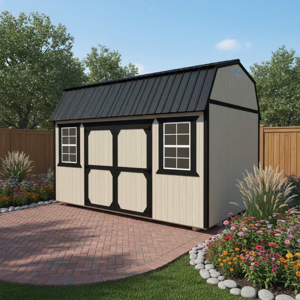 10×14 Side Lofted Barn in Plymouth, IN