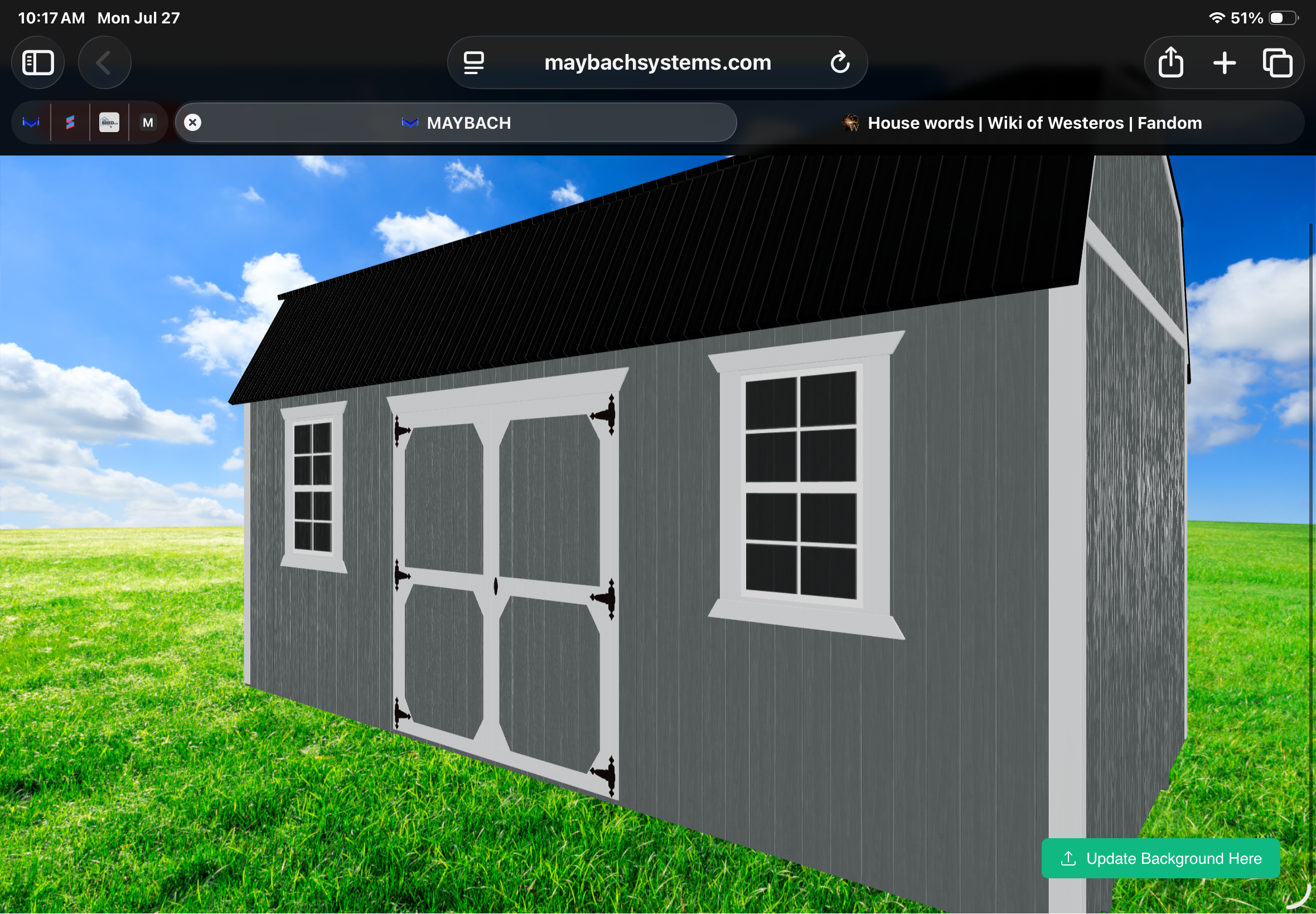 10×20 Side Lofted Barn