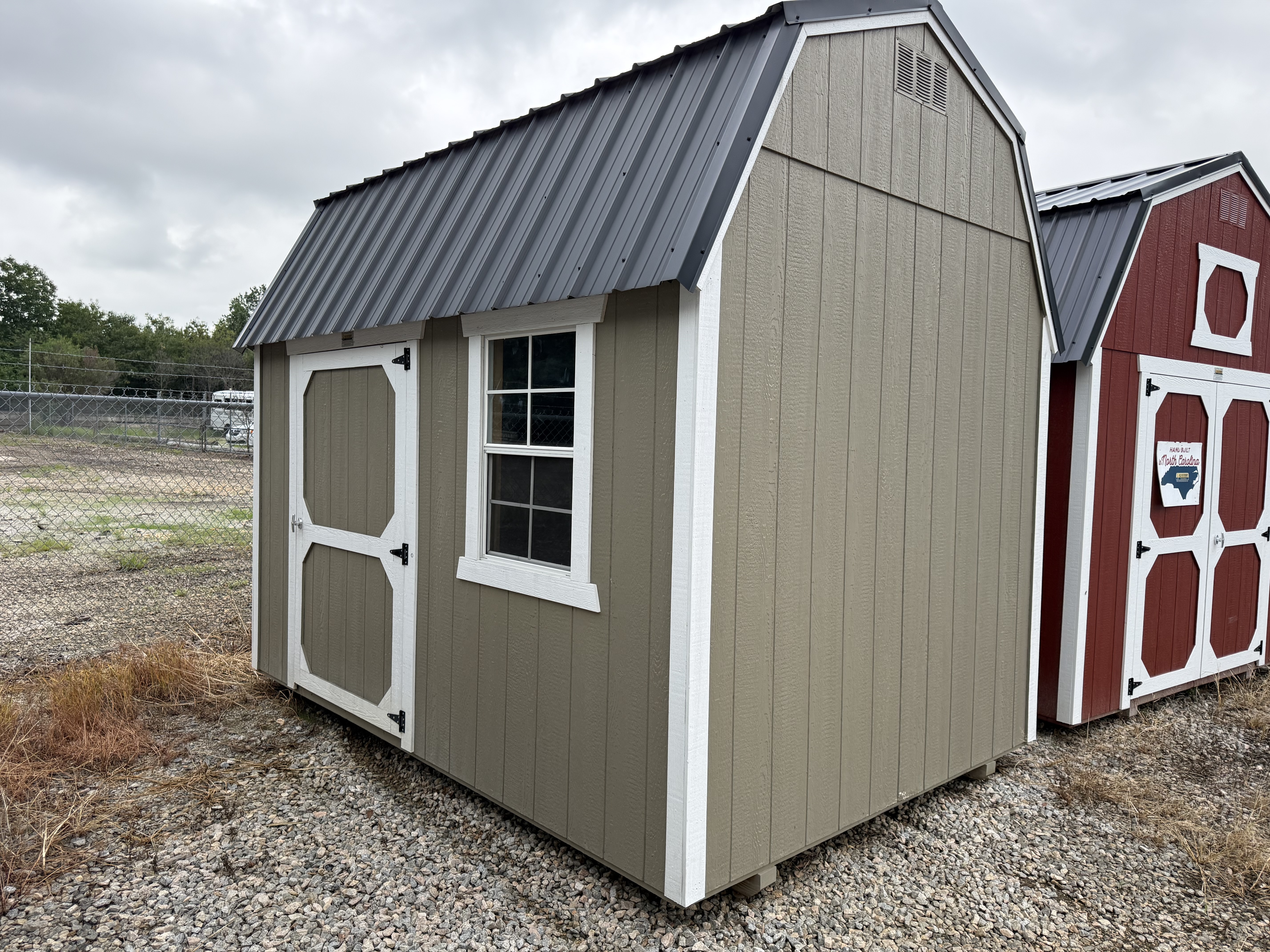 8 x 12 Lofted Barn at Garner, NC #2-BigWoodsOutdoor-R. Harrell in Garner #2, NC