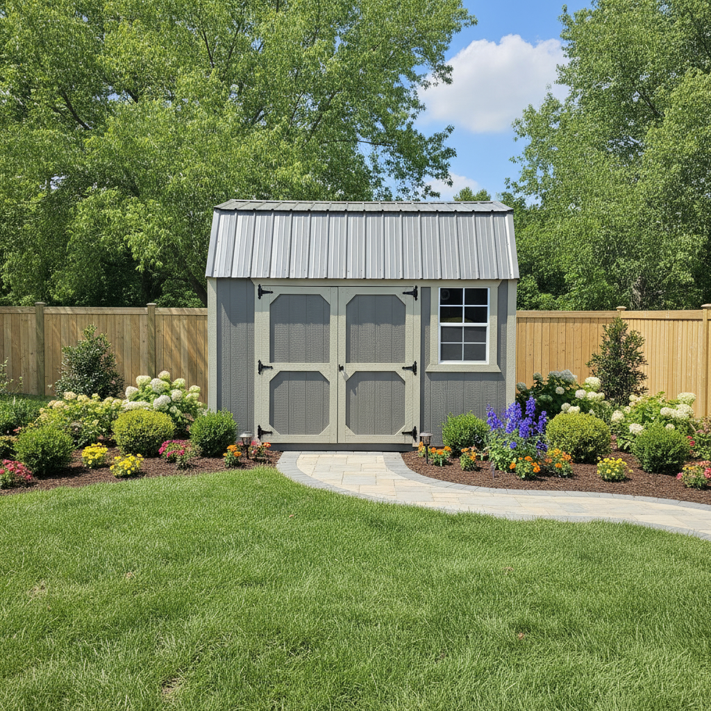 10×12 Side Lofted Barn in Washington, IL