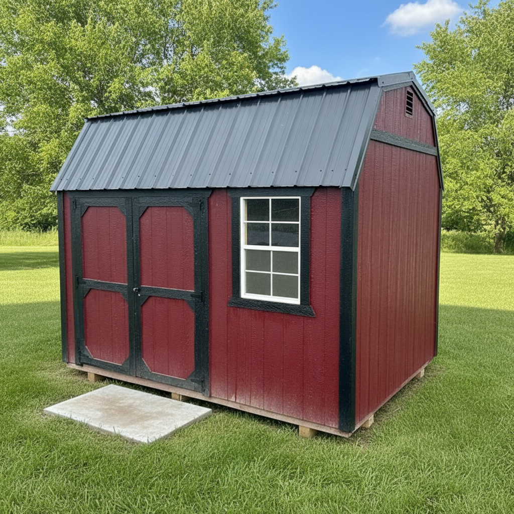 8×12 Side Lofted Barn in Fremont, IN