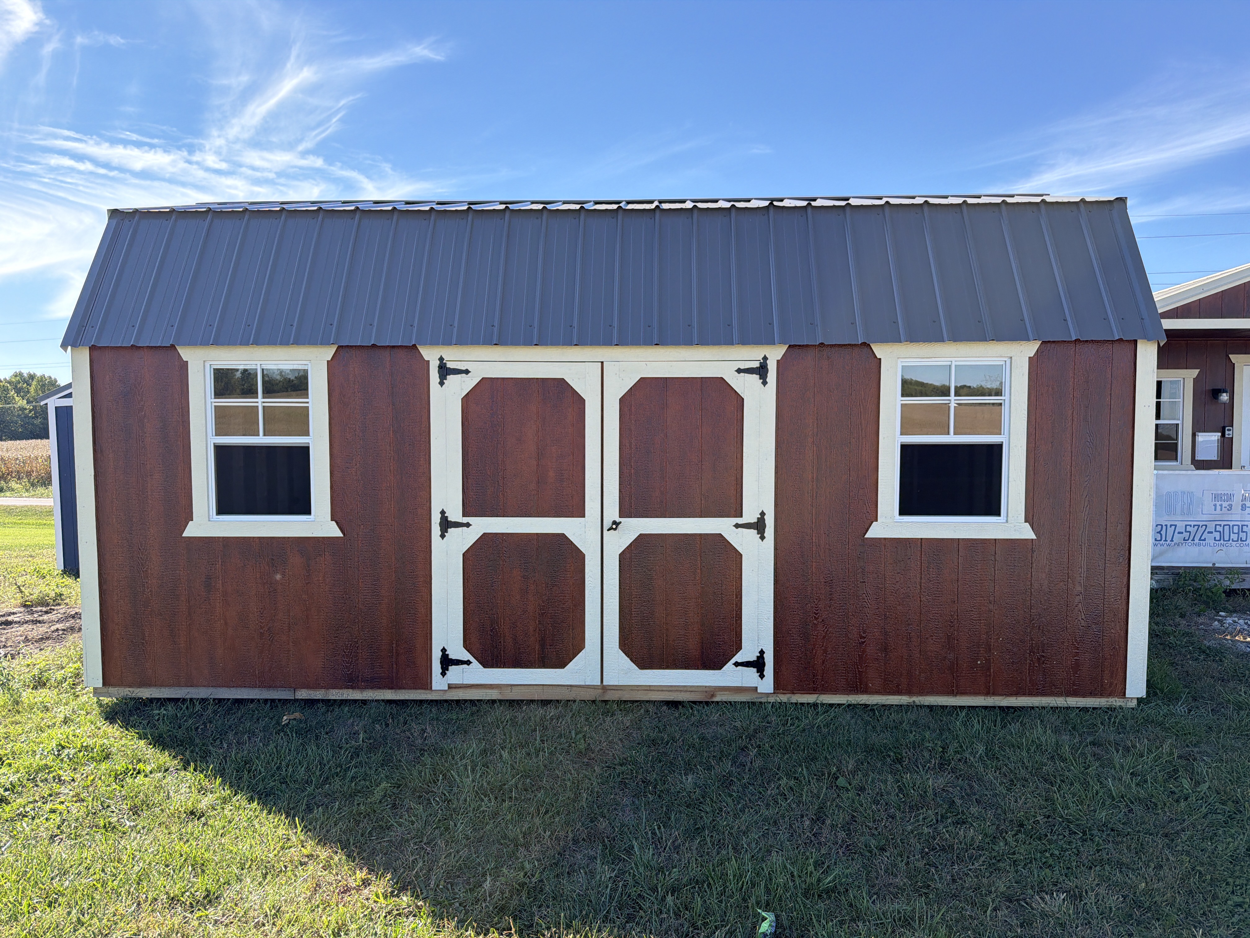 10×20 Side Lofted Barn in Milroy, IN