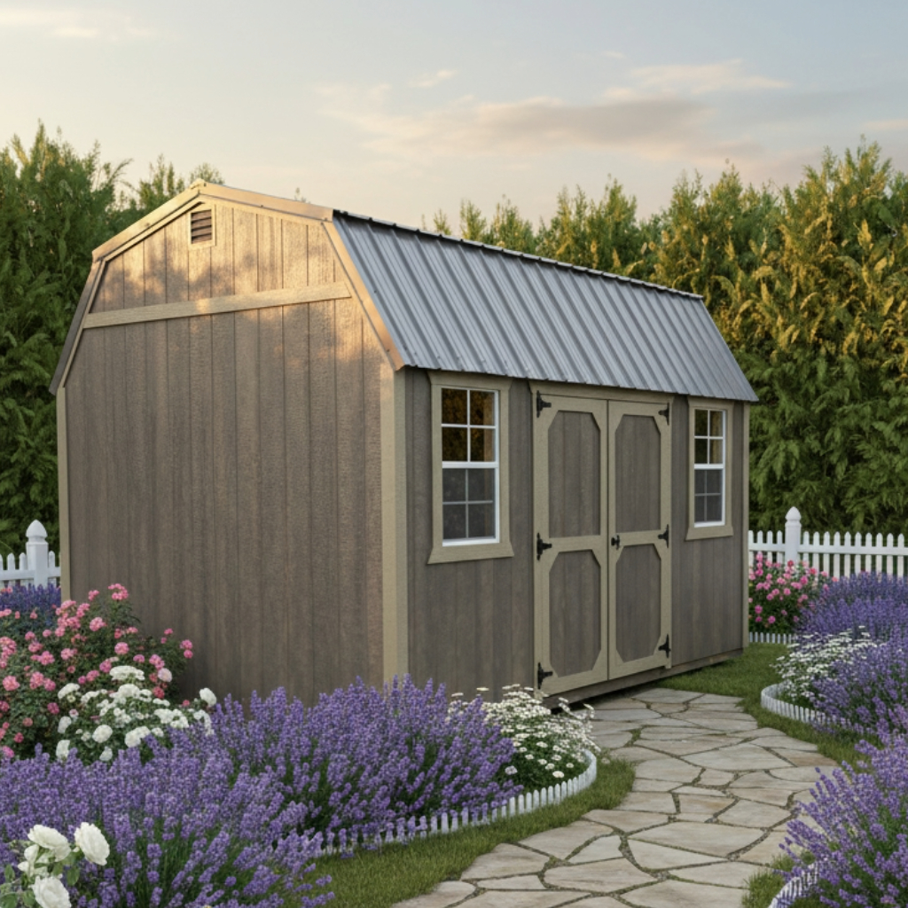 10×16 Side Lofted Barn in Linton, IN