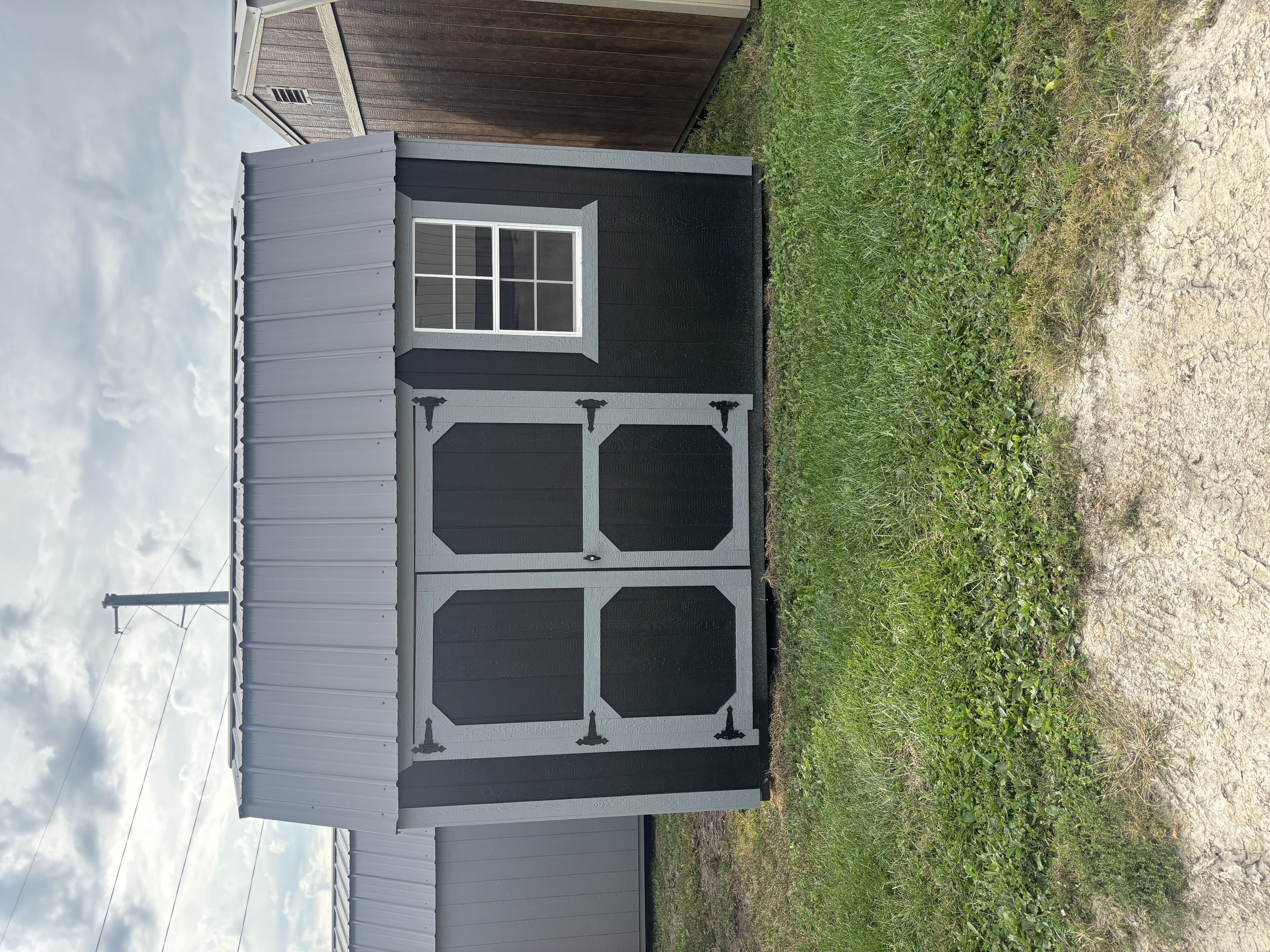 10×12 Side Lofted Barn in Wapella, IL