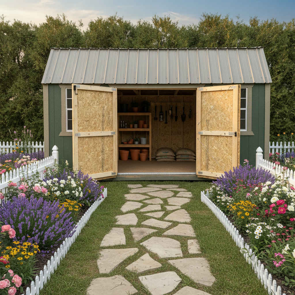 10×16 Side Lofted Barn in Boody, IL