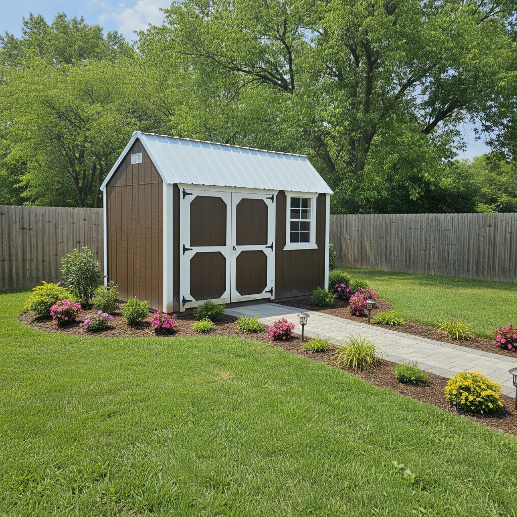 8×12 Side Lofted Barn in Decatur, IN