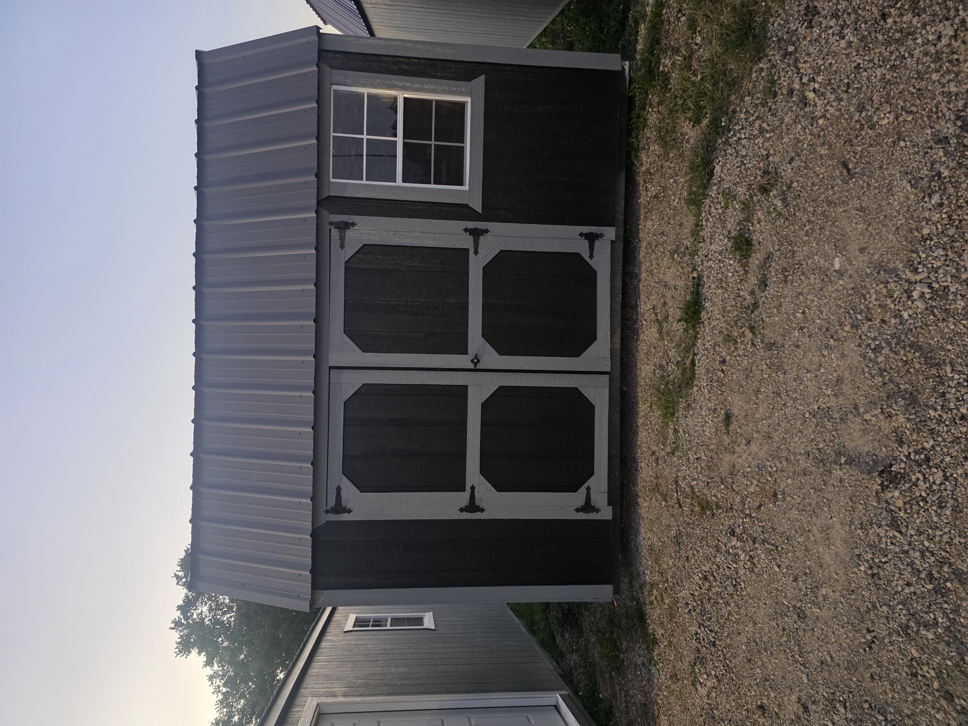 10×12 Side Lofted Barn in Pana, IL