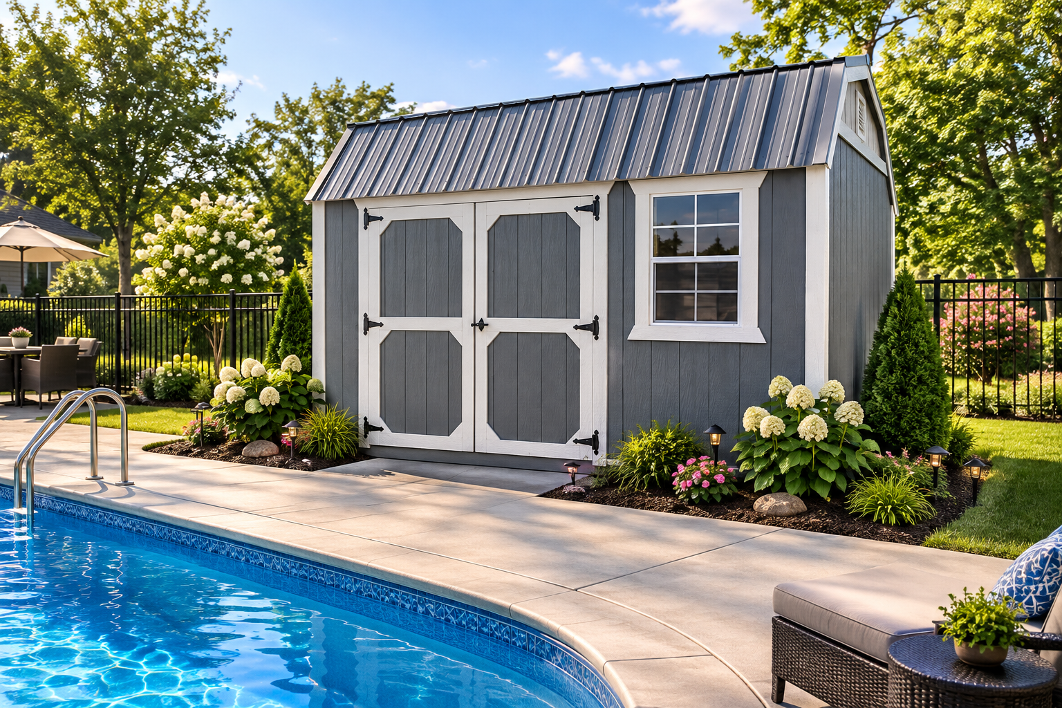 8×12 Side Lofted Barn in Newburgh, IN