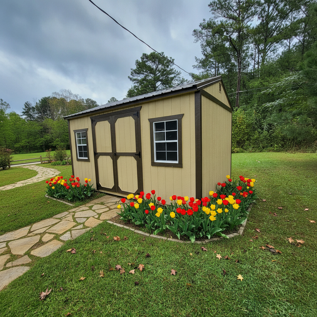 10 x 16 Garden Shed at Jacksonville, AL-Johnny Lamar Pruitt in Jacksonville, AL