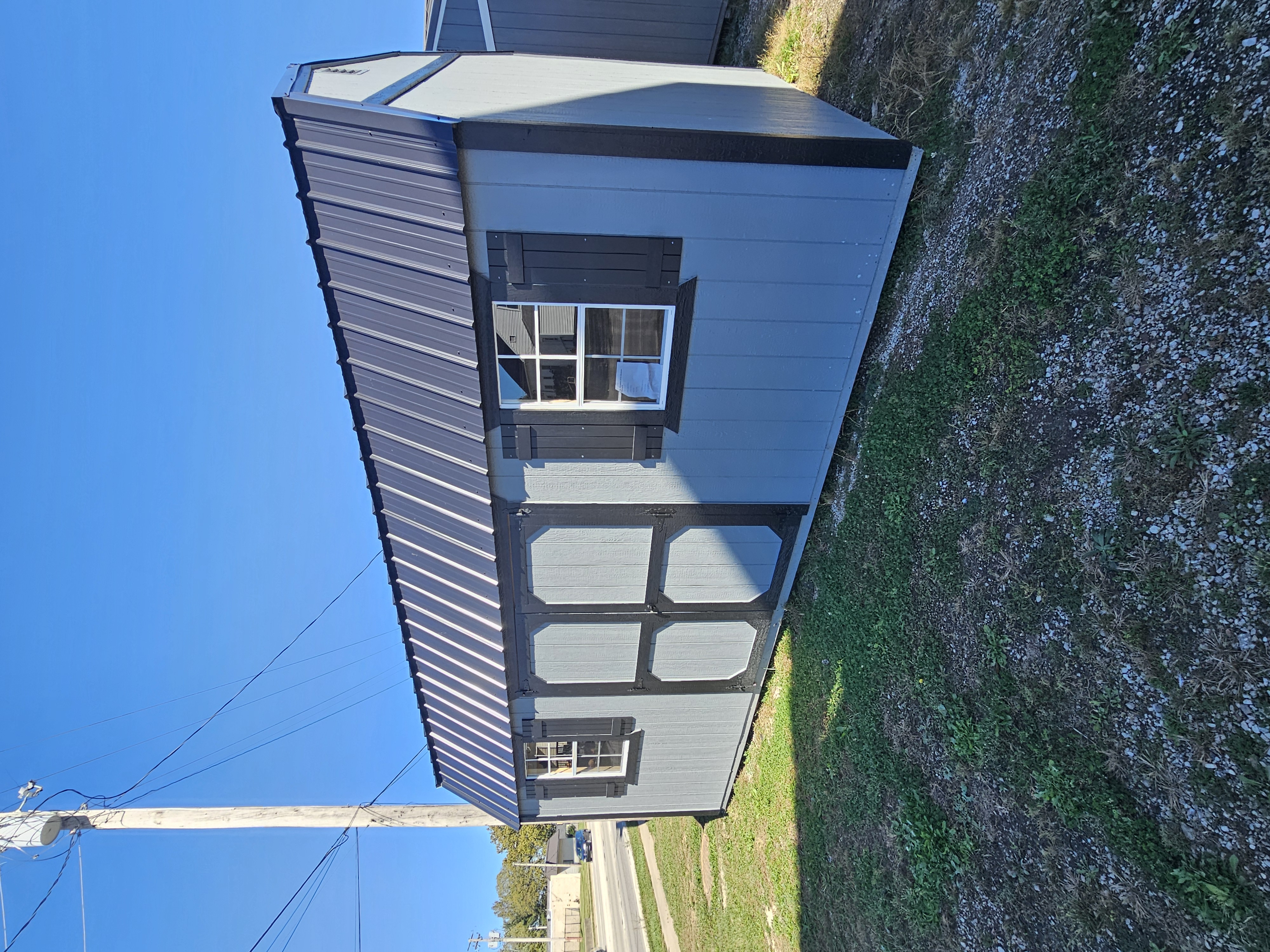 10×20 Side Lofted Barn in Westville, IL