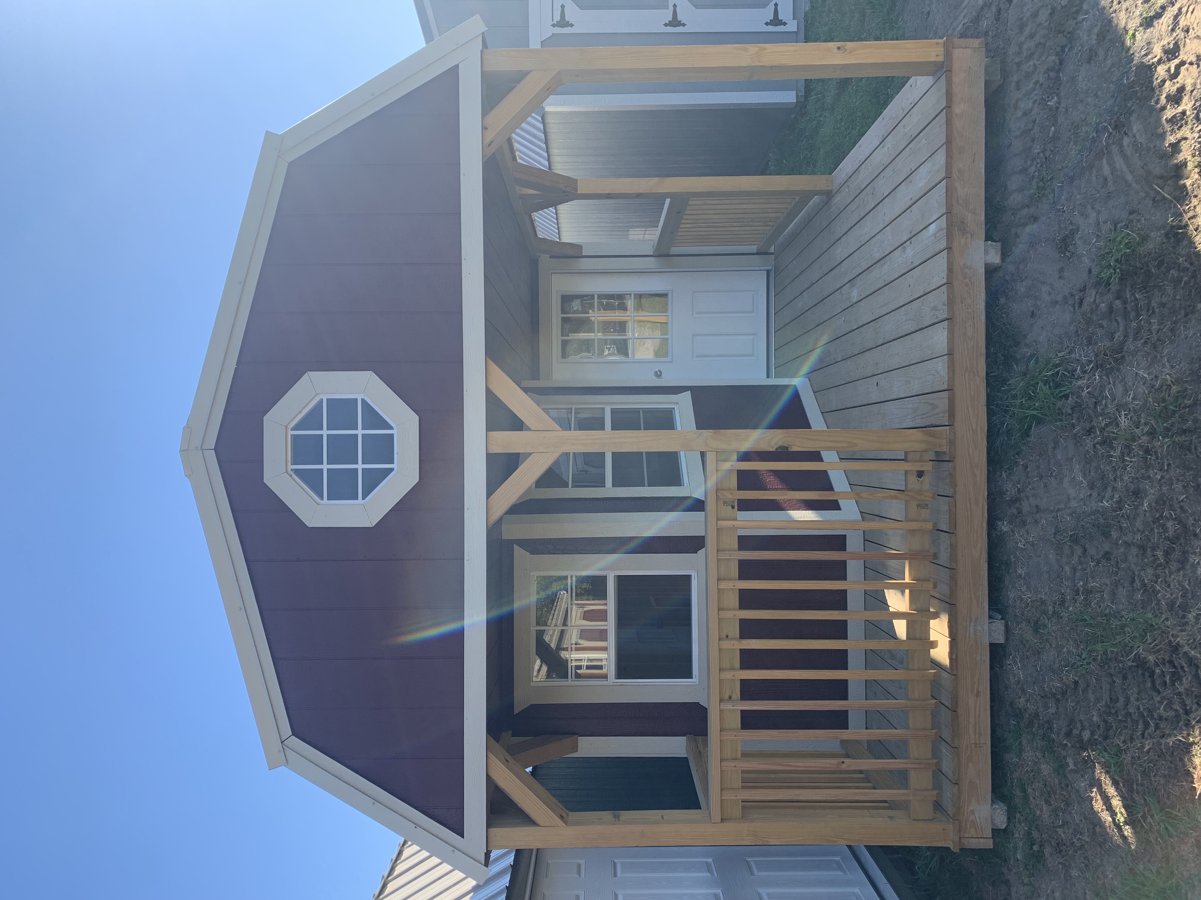 12×32 Deluxe Lofted Barn Cabin in Romney, IN