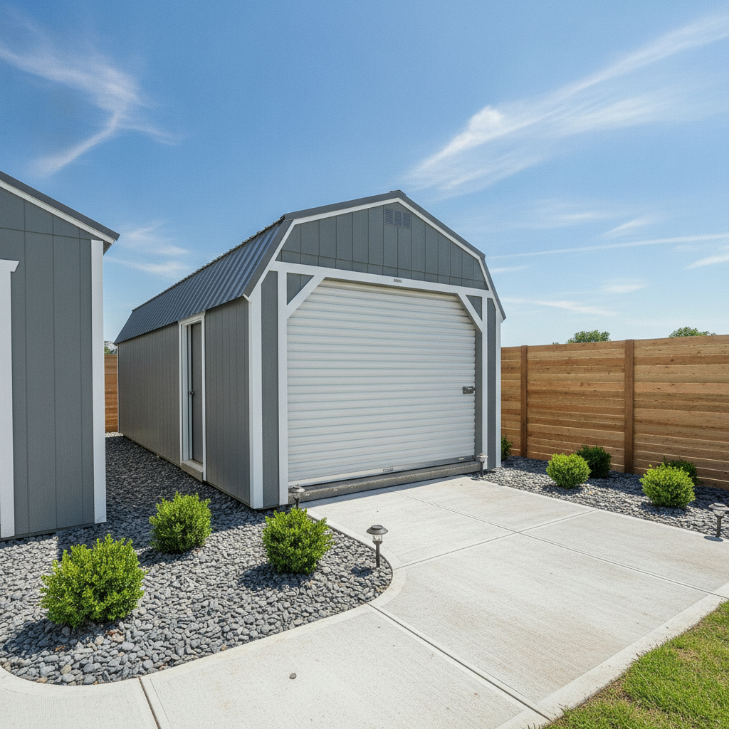 12 x 28 Lofted Barn – 1
