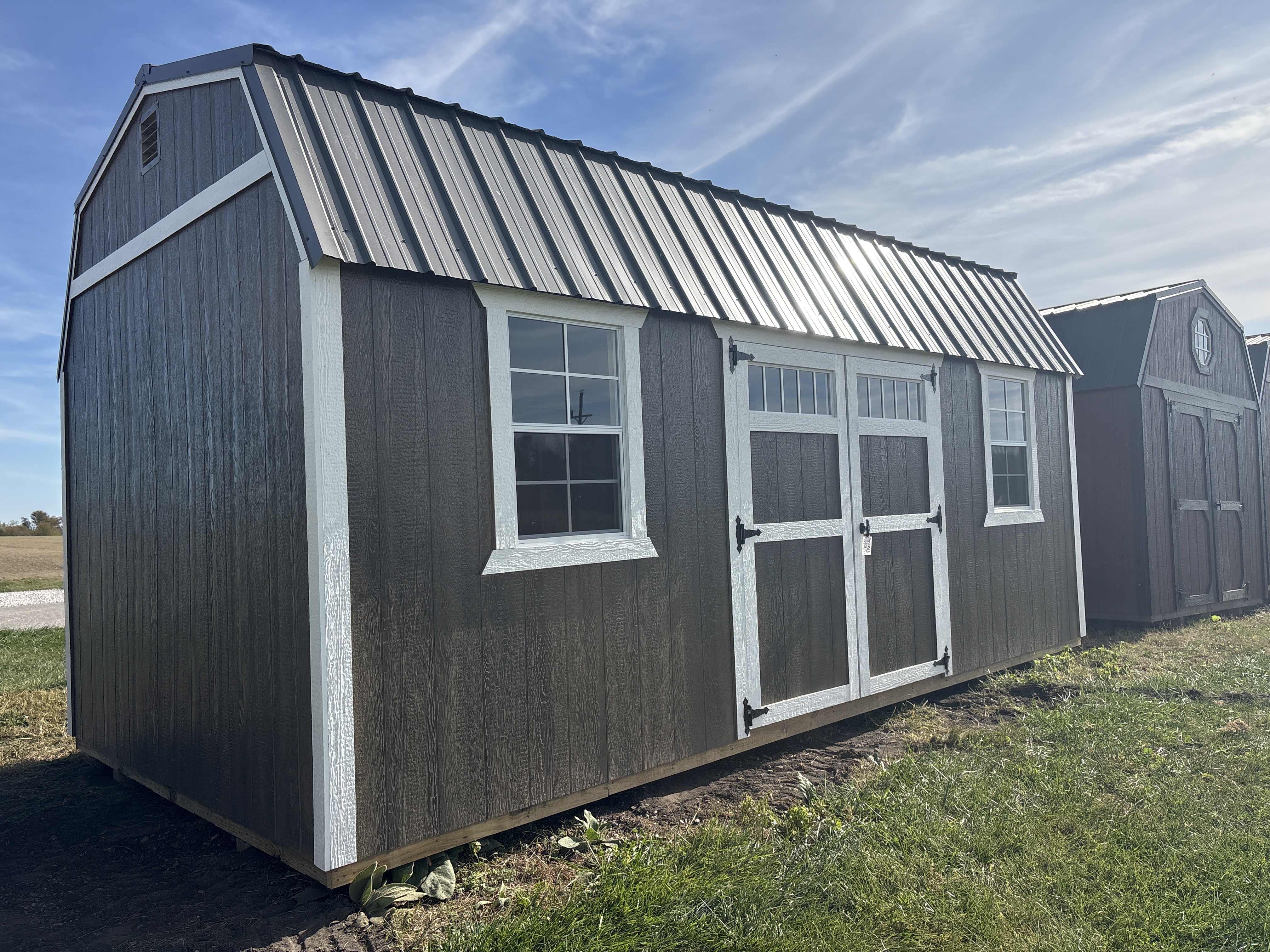 10×20 Side Lofted Barn in Milroy, IN