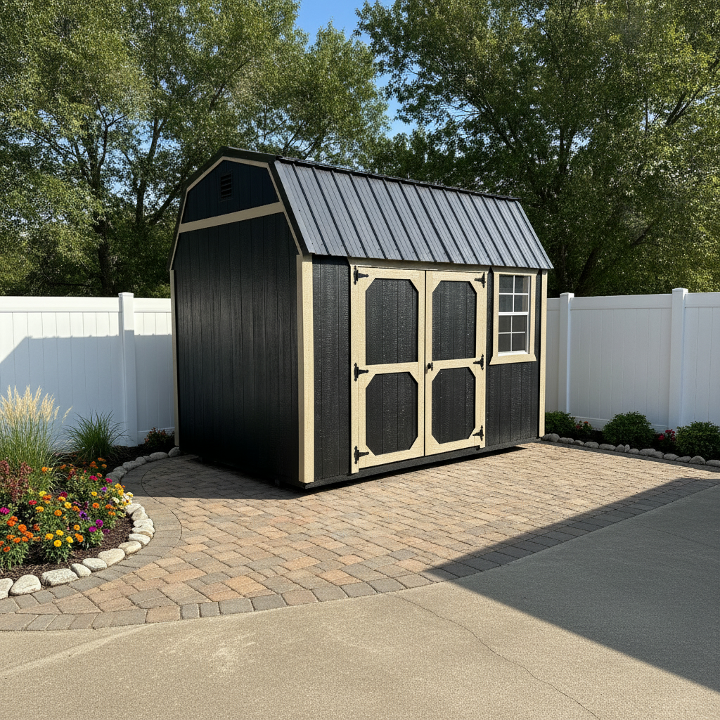 8×12 Side Lofted Barn in Linton, IN